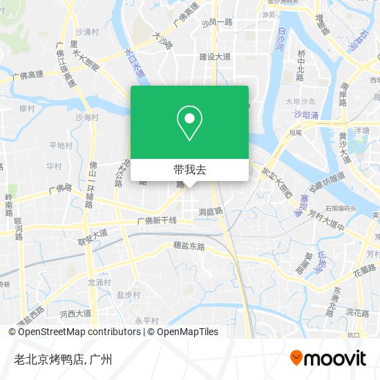 老北京烤鸭店地图