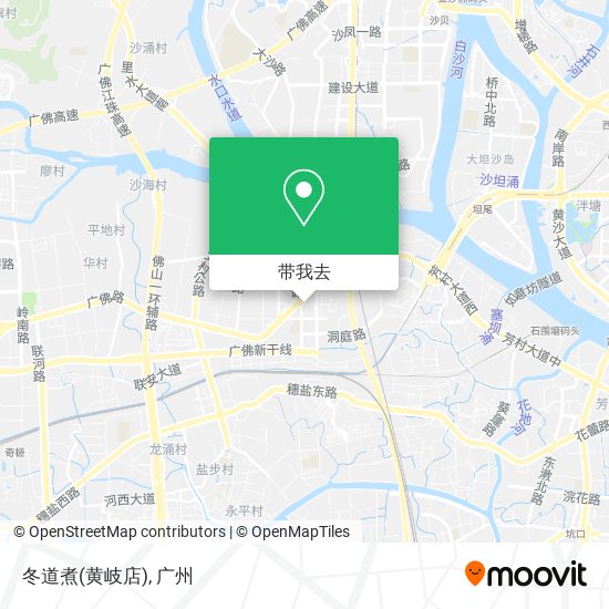 冬道煮(黄岐店)地图
