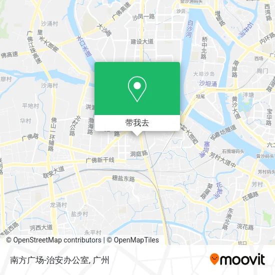 南方广场-治安办公室地图