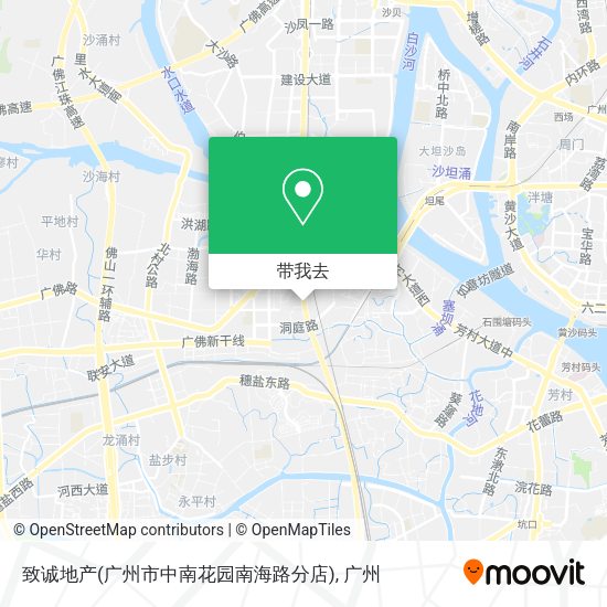 致诚地产(广州市中南花园南海路分店)地图