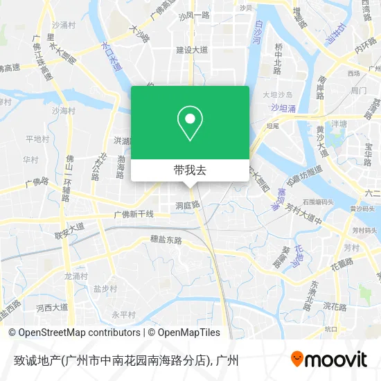 致诚地产(广州市中南花园南海路分店)地图