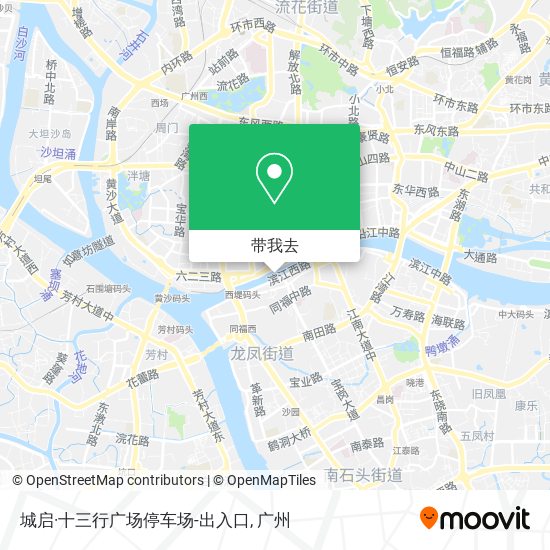 城启·十三行广场停车场-出入口地图