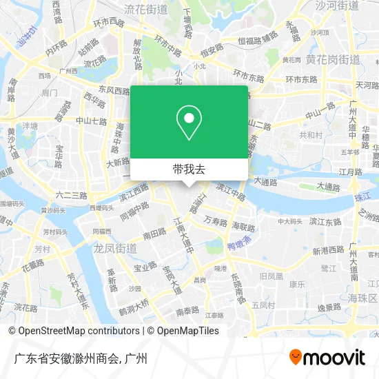 广东省安徽滁州商会地图