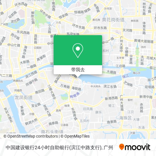 中国建设银行24小时自助银行(滨江中路支行)地图
