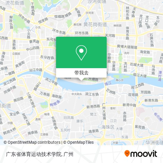 广东省体育运动技术学院地图