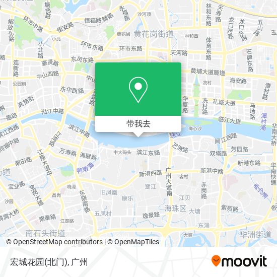宏城花园(北门)地图