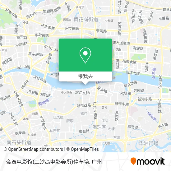 金逸电影馆(二沙岛电影会所)停车场地图