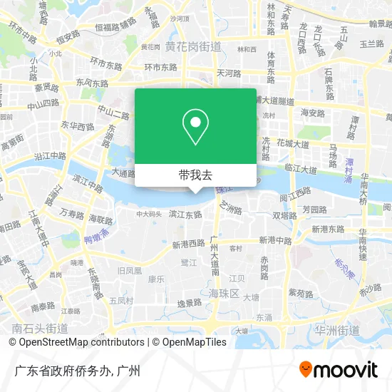 广东省政府侨务办地图