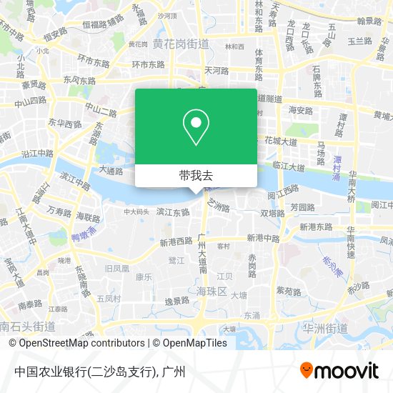 中国农业银行(二沙岛支行)地图