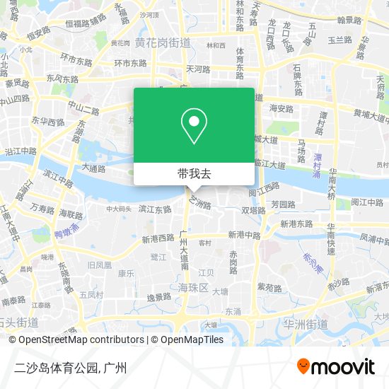 二沙岛体育公园地图