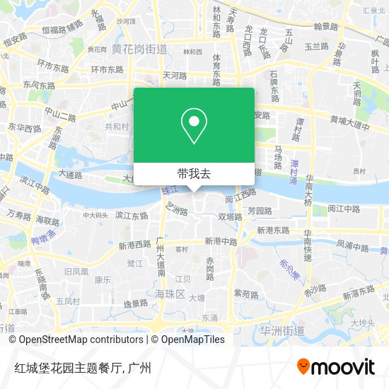 红城堡花园主题餐厅地图