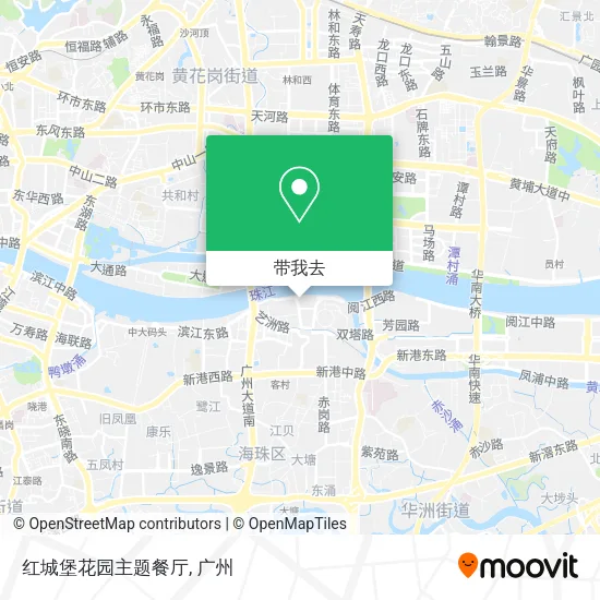 红城堡花园主题餐厅地图