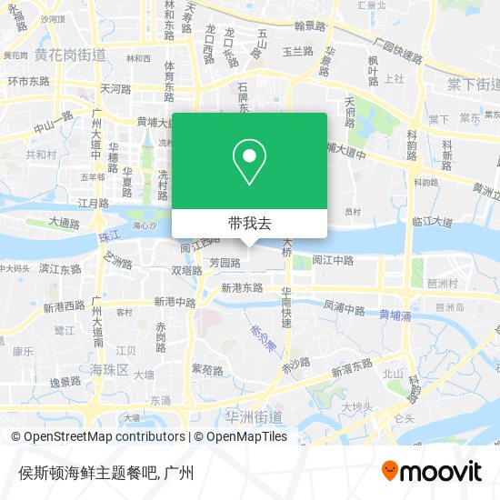 侯斯顿海鲜主题餐吧地图