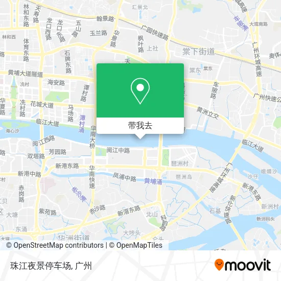 珠江夜景停车场地图