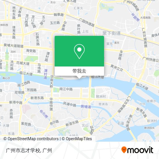广州市志才学校地图
