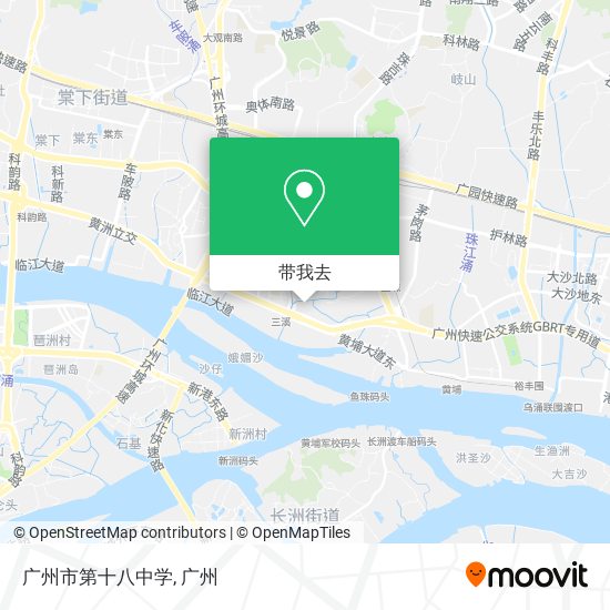 广州市第十八中学地图