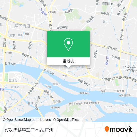 好功夫修脚堂广州店地图