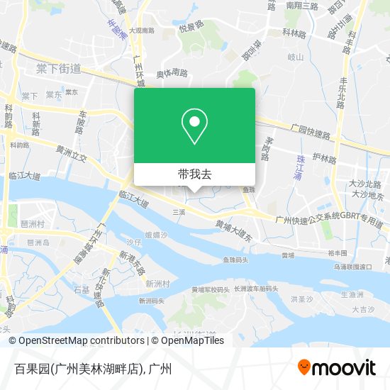 百果园(广州美林湖畔店)地图