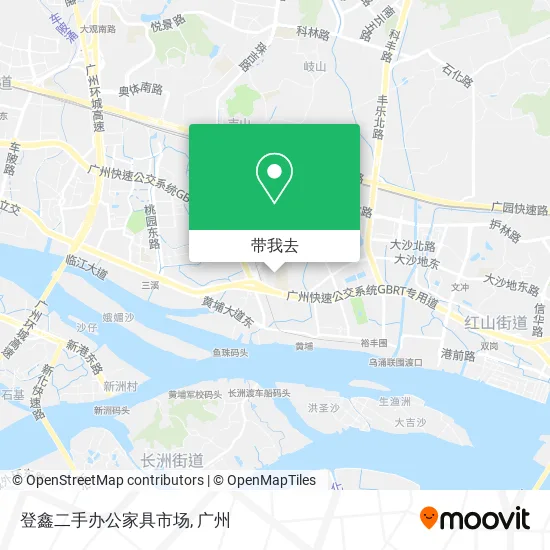 登鑫二手办公家具市场地图