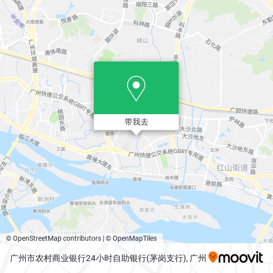 广州市农村商业银行24小时自助银行(茅岗支行)地图