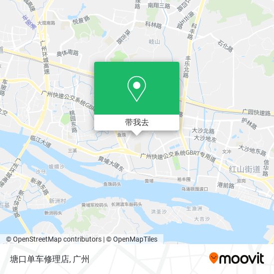 塘口单车修理店地图