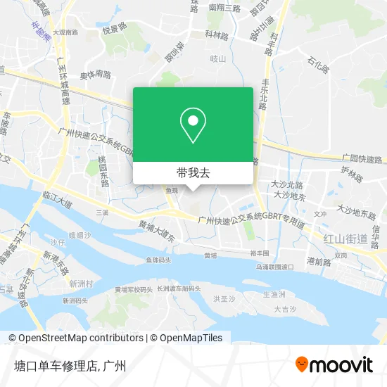 塘口单车修理店地图