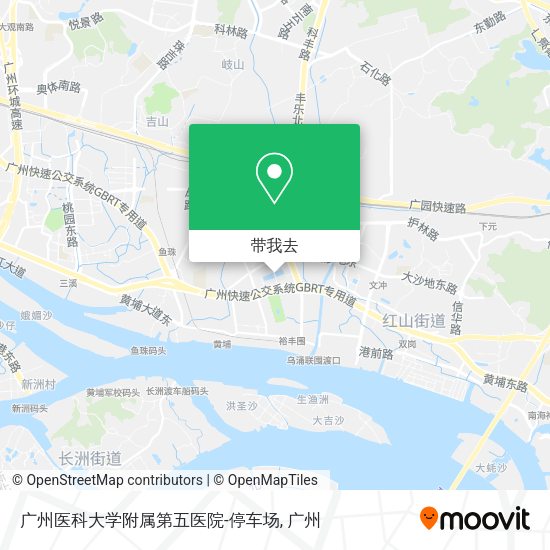 广州医科大学附属第五医院-停车场地图