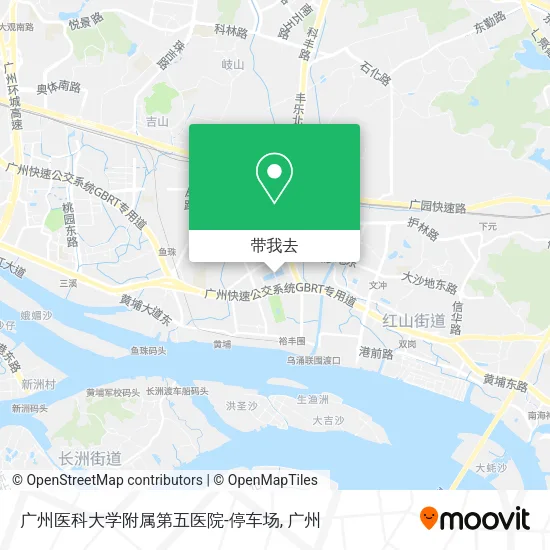 广州医科大学附属第五医院-停车场地图