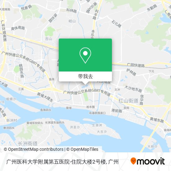 广州医科大学附属第五医院-住院大楼2号楼地图