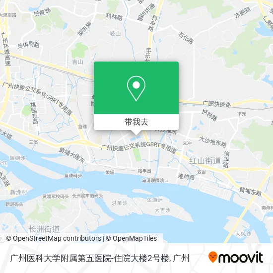 广州医科大学附属第五医院-住院大楼2号楼地图