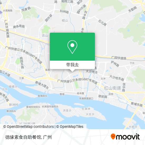 德缘素食自助餐馆地图
