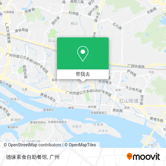德缘素食自助餐馆地图