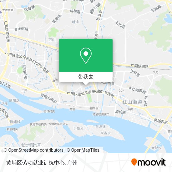 黄埔区劳动就业训练中心地图