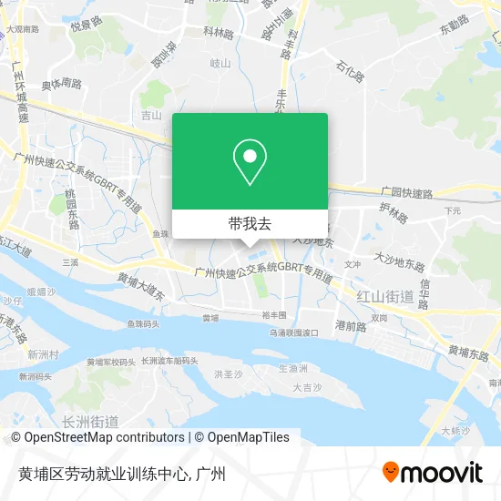 黄埔区劳动就业训练中心地图