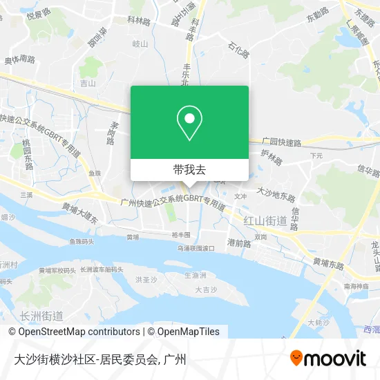 大沙街横沙社区-居民委员会地图