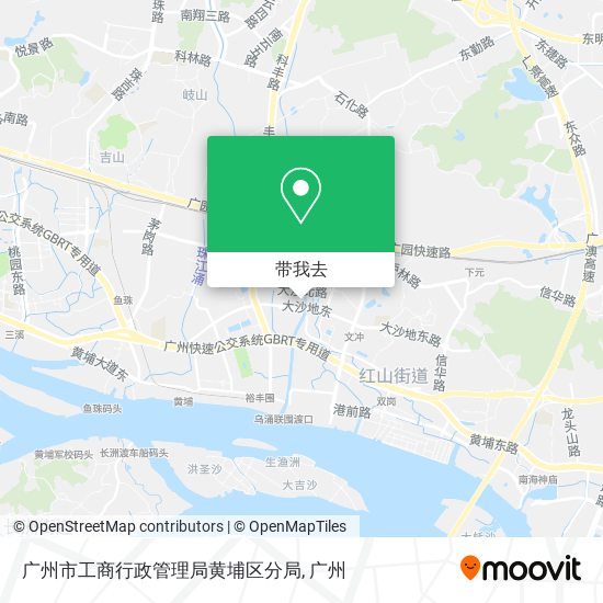 广州市工商行政管理局黄埔区分局地图