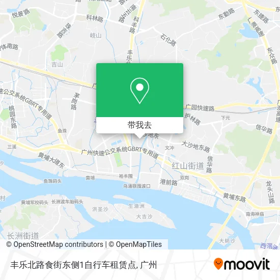 丰乐北路食街东侧1自行车租赁点地图