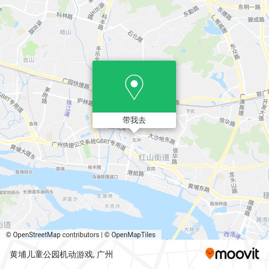 黄埔儿童公园机动游戏地图
