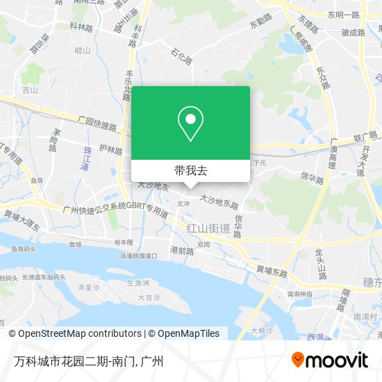 万科城市花园二期-南门地图
