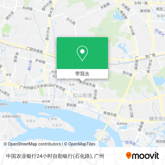 中国农业银行24小时自助银行(石化路)地图