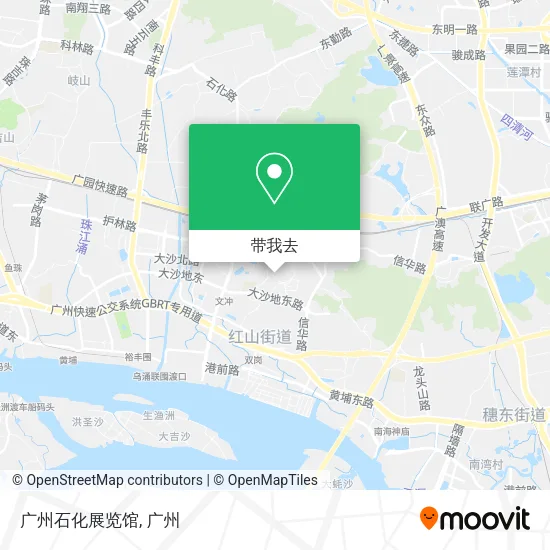 广州石化展览馆地图