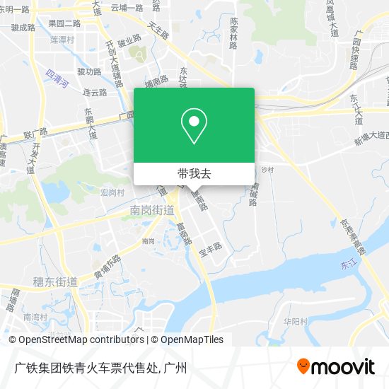 广铁集团铁青火车票代售处地图