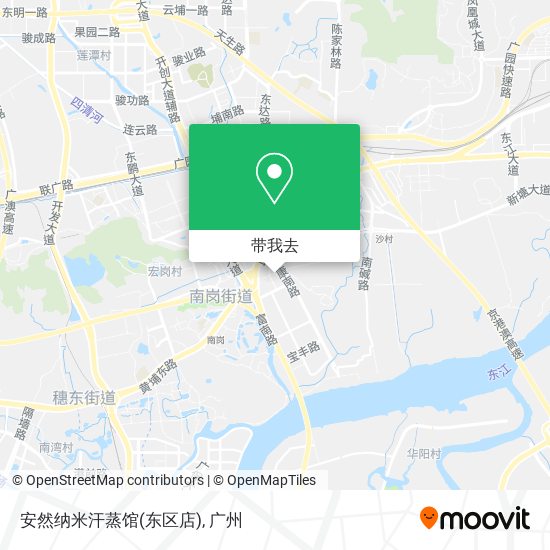 安然纳米汗蒸馆(东区店)地图