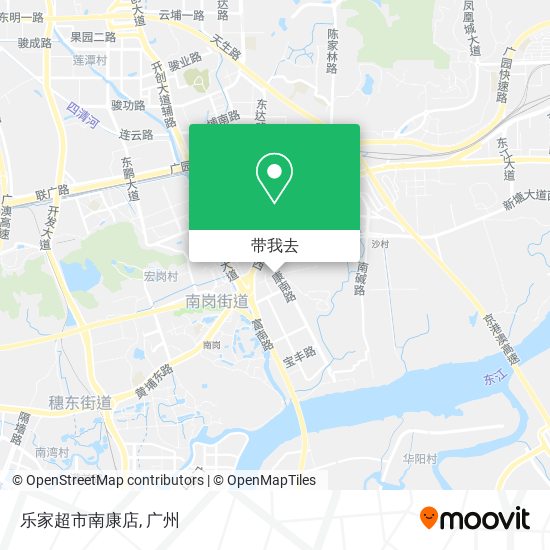 乐家超市南康店地图