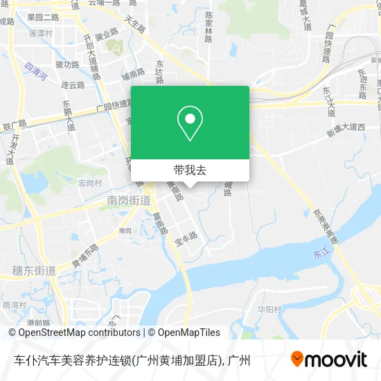 车仆汽车美容养护连锁(广州黄埔加盟店)地图