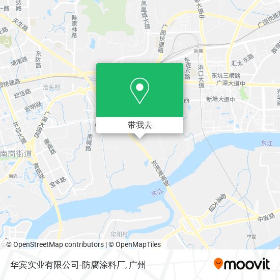 华宾实业有限公司-防腐涂料厂地图