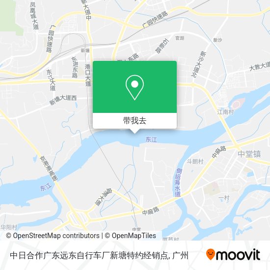 中日合作广东远东自行车厂新塘特约经销点地图