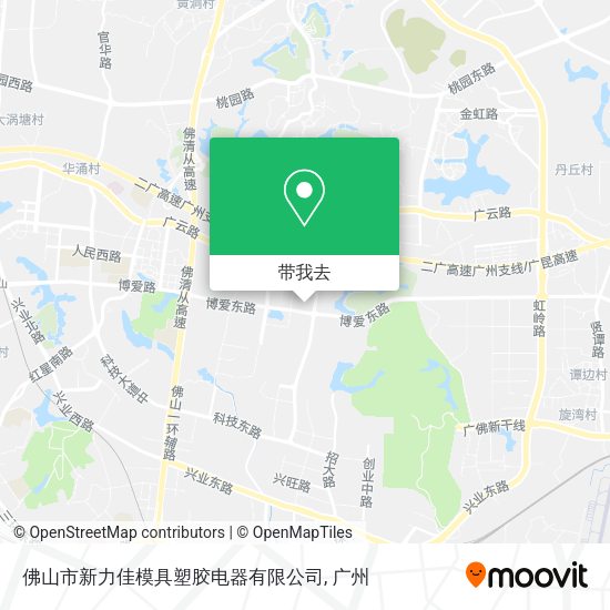 佛山市新力佳模具塑胶电器有限公司地图