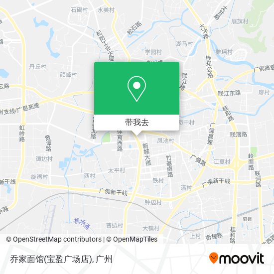 乔家面馆(宝盈广场店)地图