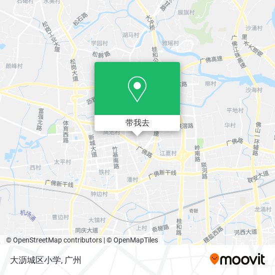 大沥城区小学地图